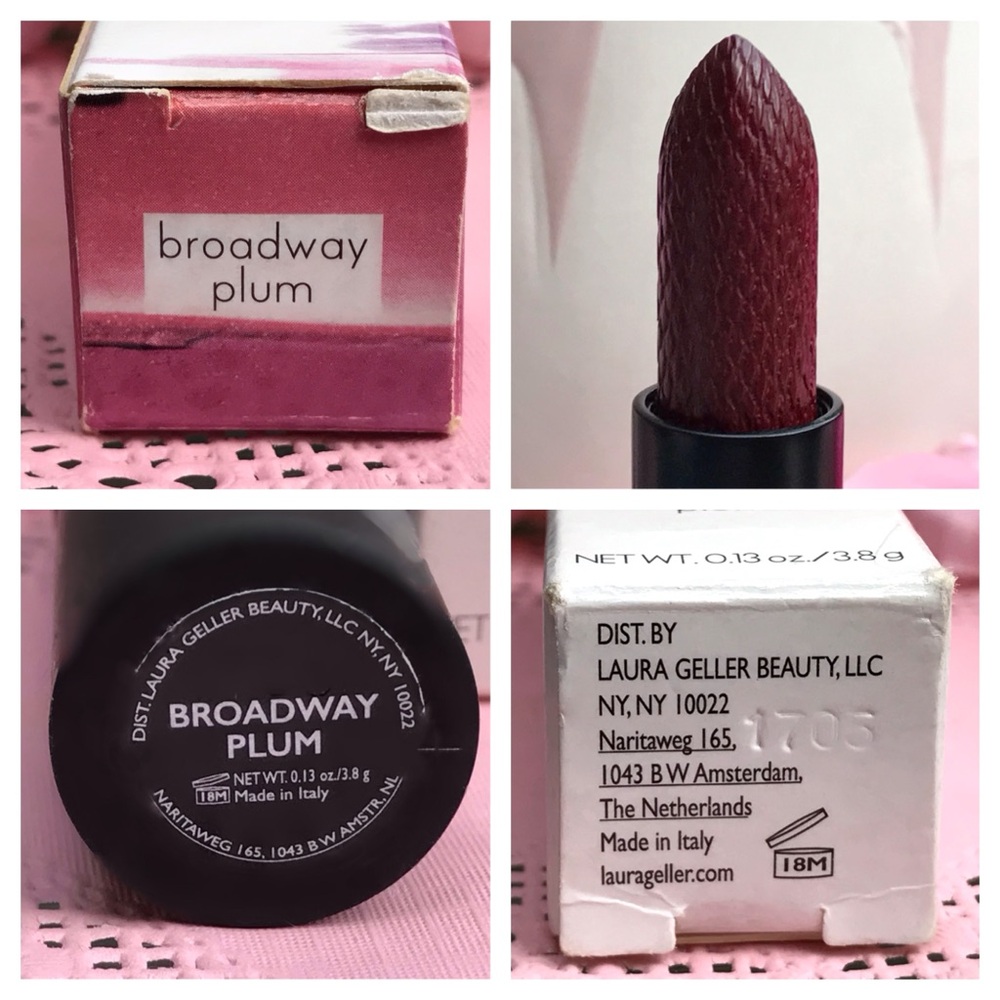 Laura Geller Iconic Baked Sculpting Lipstick in Broadway Plum ISSUE w Tube *BNIB - Picture 11 of 15